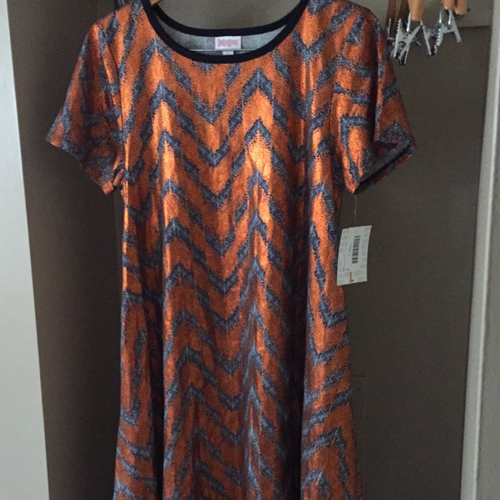 LuLuRoe CARLY metallic dress